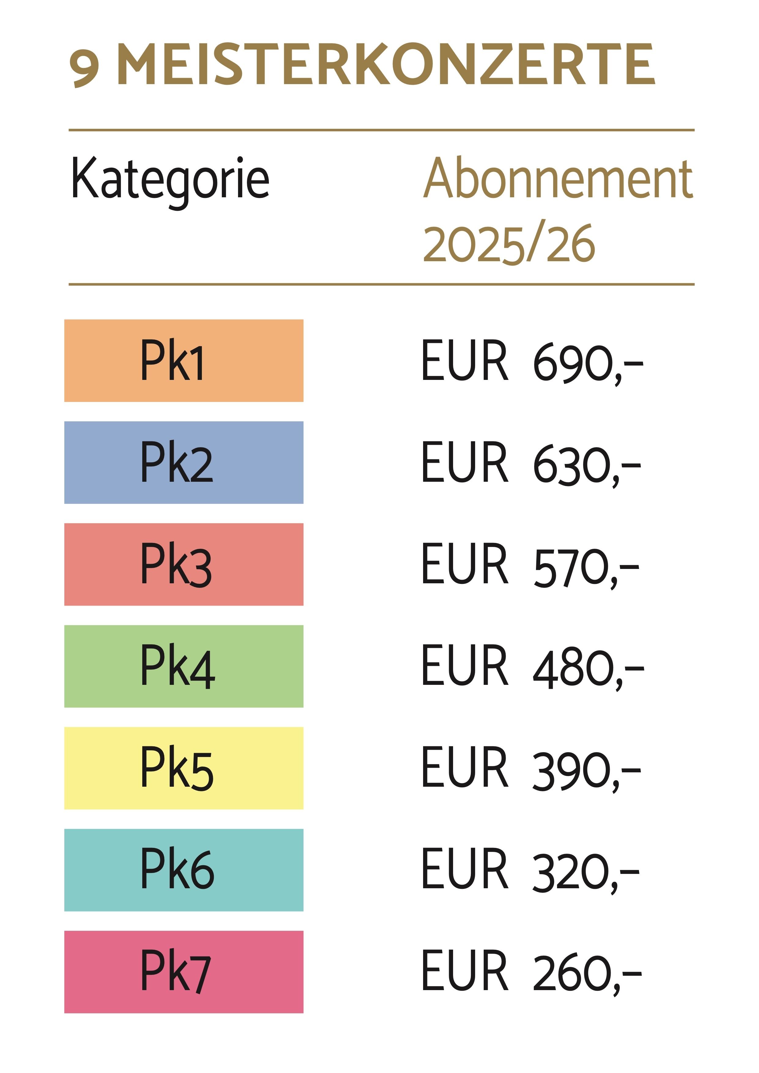 Abopreise 2025/26 - Hörtnagel Konzerte Nürnberg 